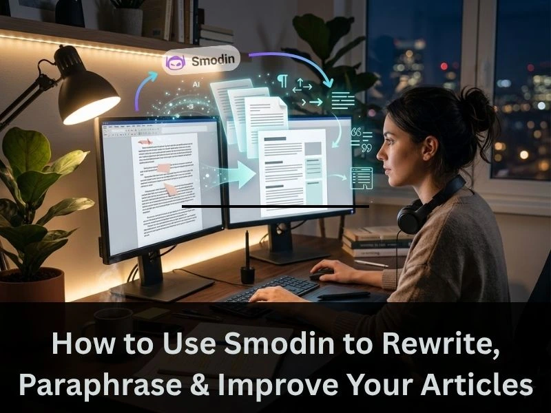 How to Use Smodin to Rewrite, Paraphrase & Improve Your Articles